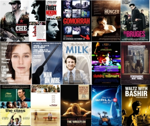 Best films of 2008 mosaic